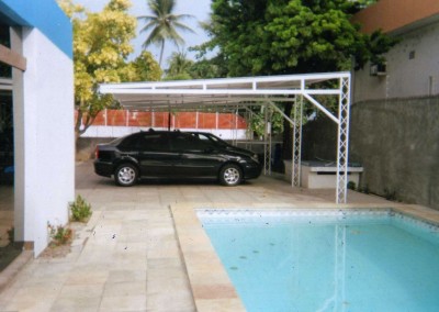 Toldo de cobertura para garagem